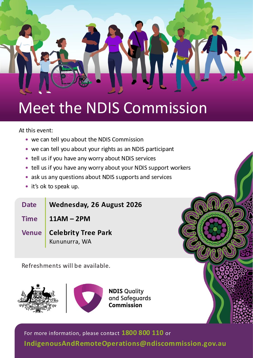 Participant & Community drop-in session Kununurra – Read-Only
