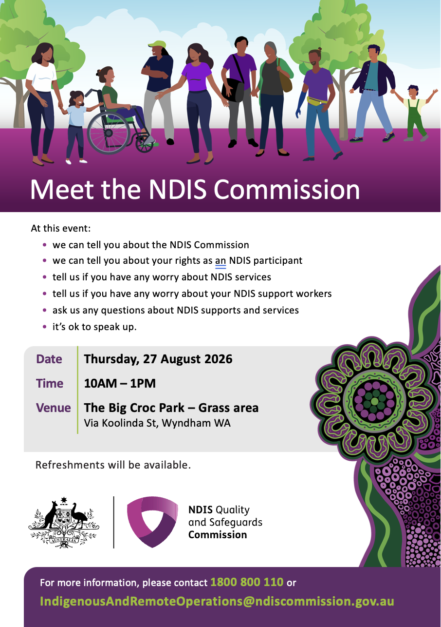 Participant & Community drop-in session Wyndham NDIS Commission visit Wyndham
